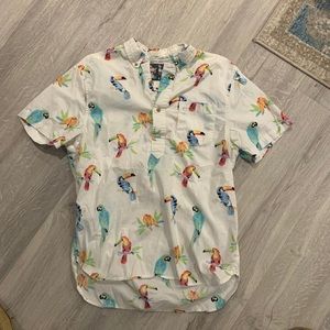 Men’s Chubbies Popover Polo Shirt Toucan Medium